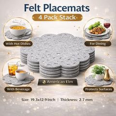washable cloud shaped placemats set