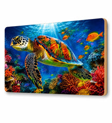 underwater coral reef wall painting