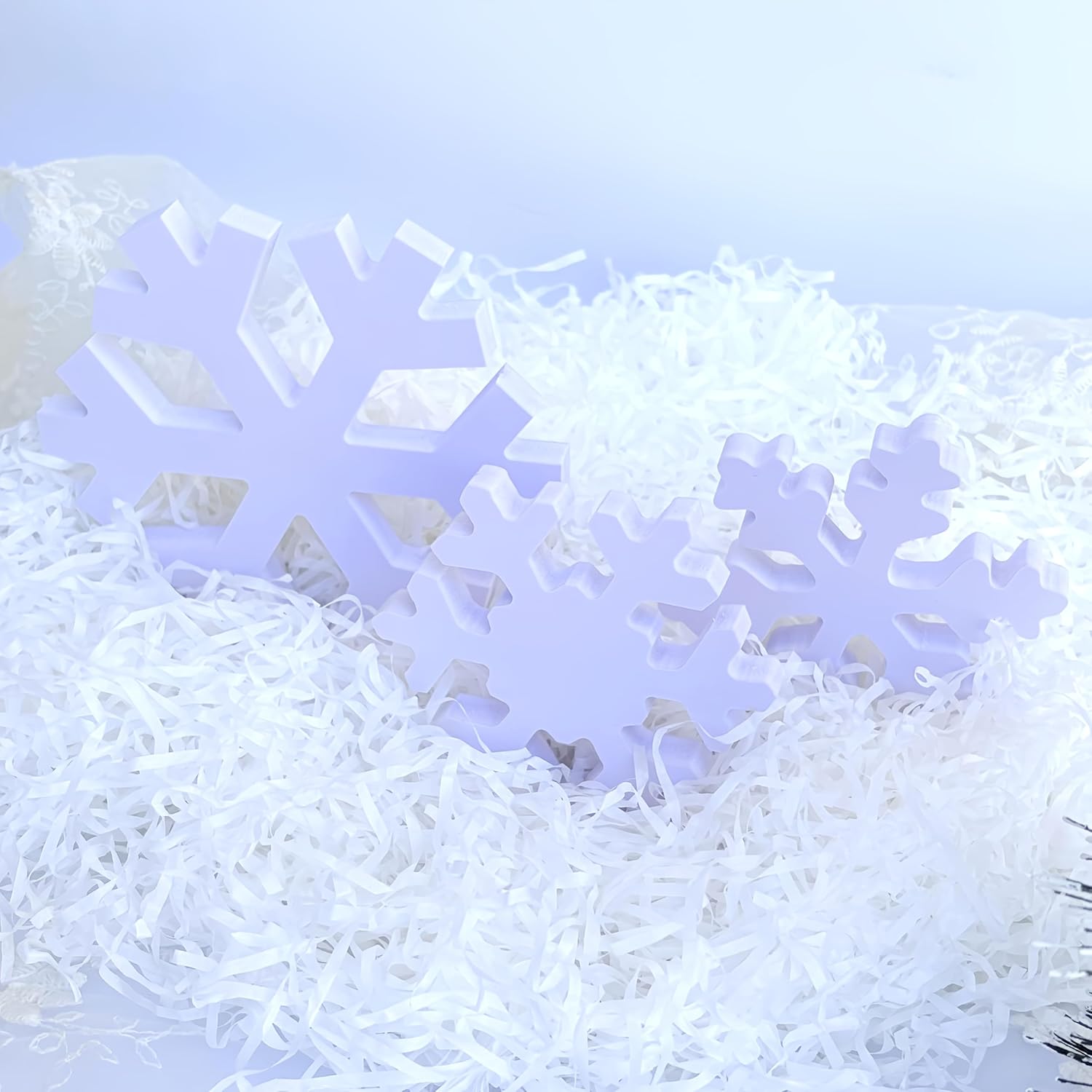 Decorative snowflake on a white background