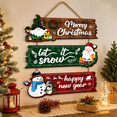 festive Christmas wall decoration set