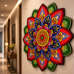 floral mandala wall art for bedroom