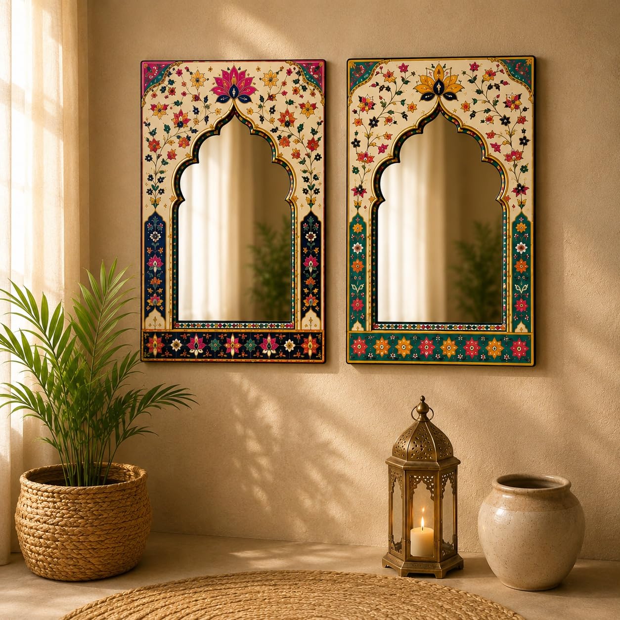 Jharokha Mirror Wall Hanging for Living Room