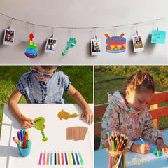 kids musical art wooden decoration set