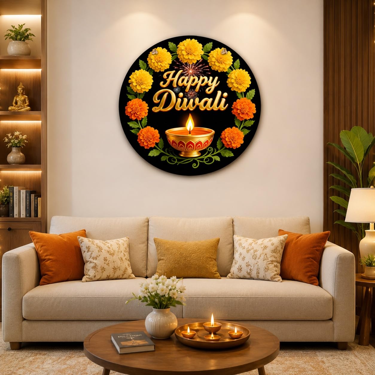 diwali wall decor for entrance and living room
