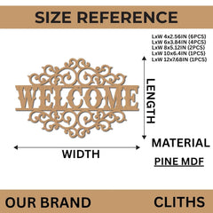 wooden style mdf word blanks for art
