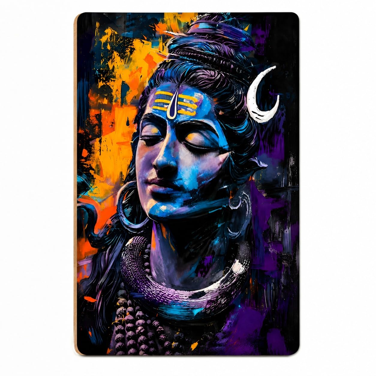 modern lord shiva wall painting for living room