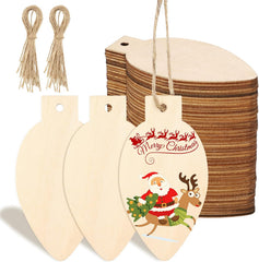 Christmas light bulb wood cutouts