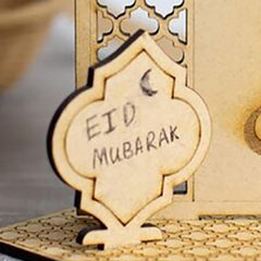 Cliths Wooden Ramadan Calendar Islamic Table Decor Eid Mubarak Sign Countdown Decoration DIY Muslim Gift