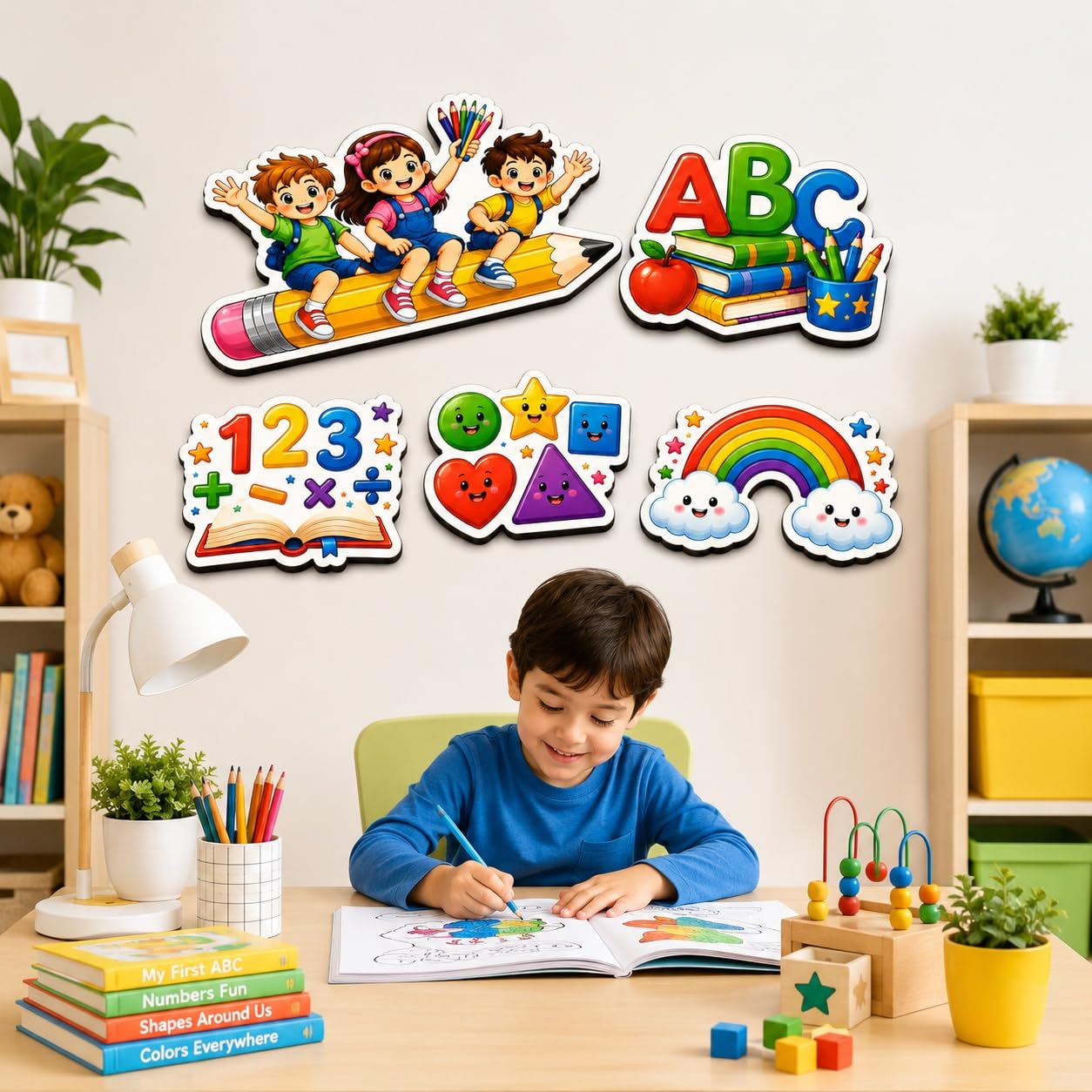 educational MDF printed cutouts for kids