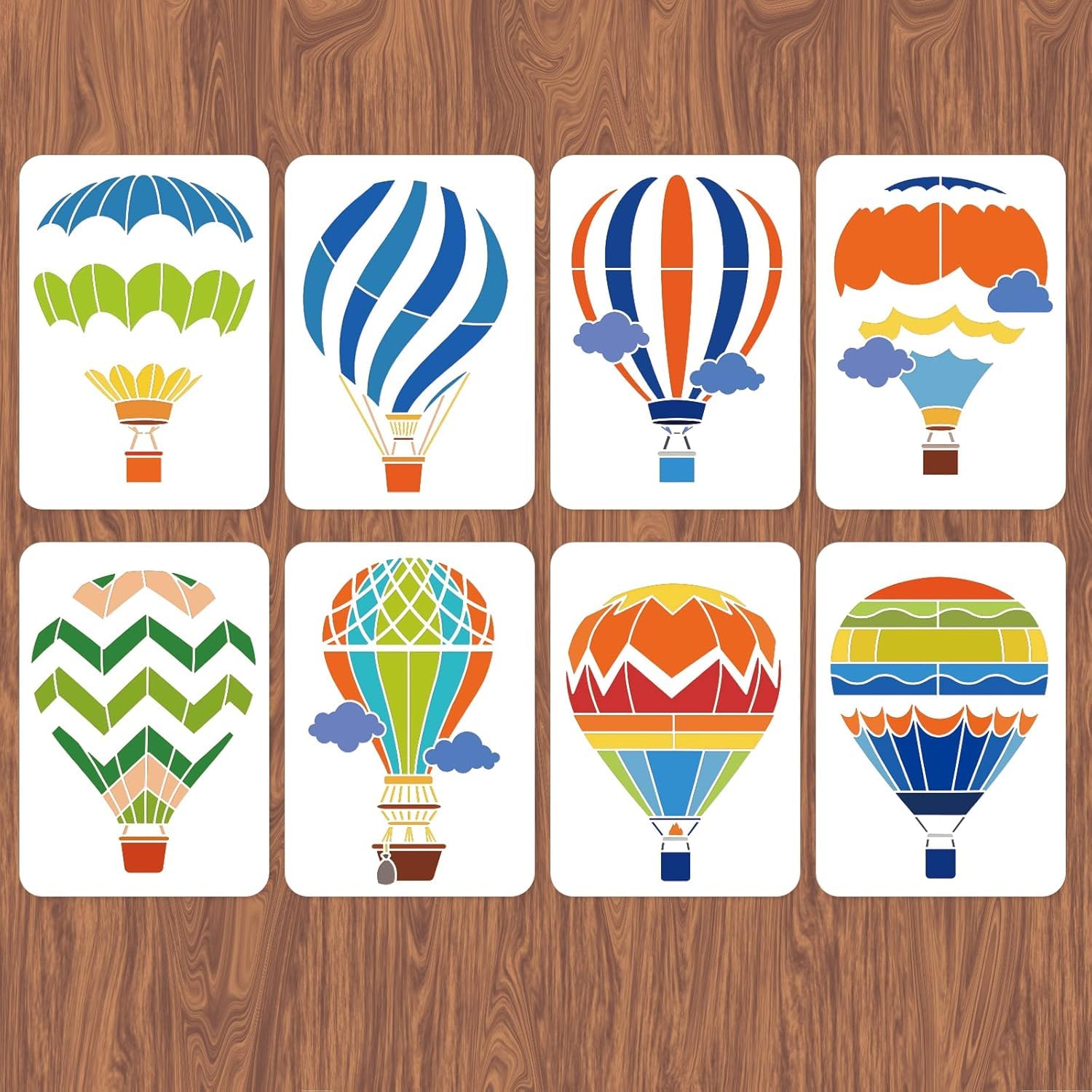 reusable balloon painting templates