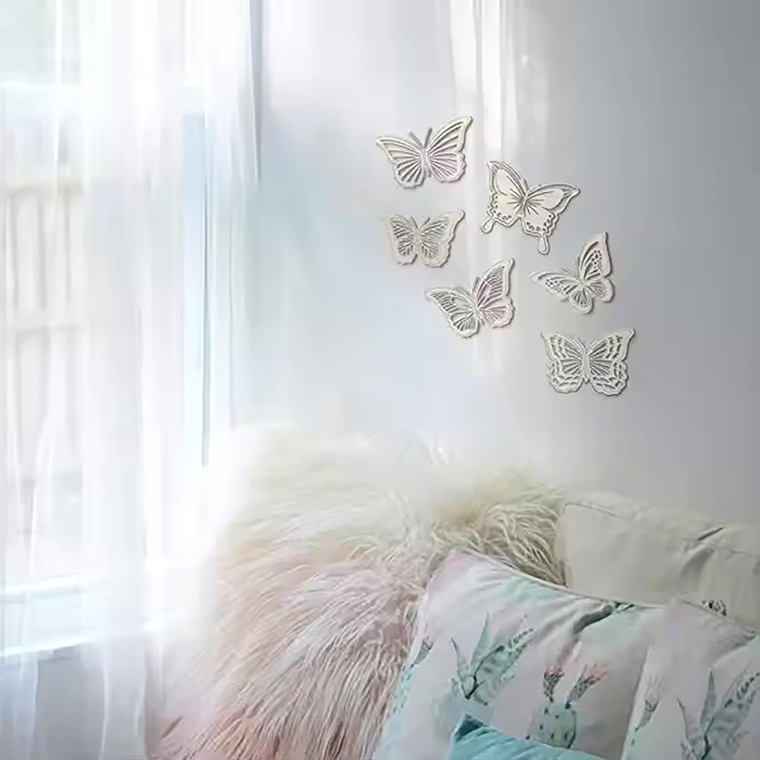 4 Inch Wooden Butterfly Cutouts for DIY Home Crafts