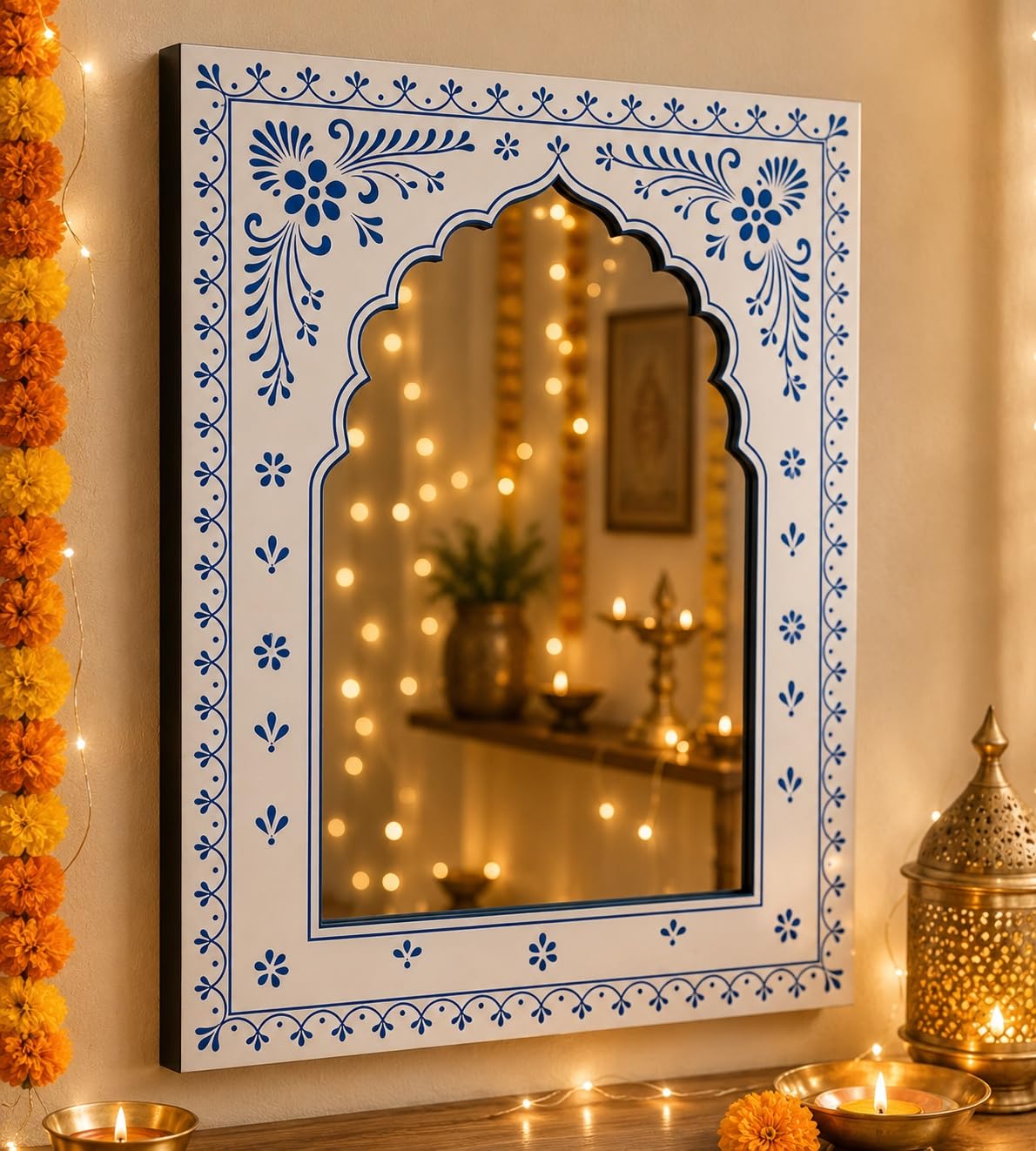 traditional jharokha mirror decoration