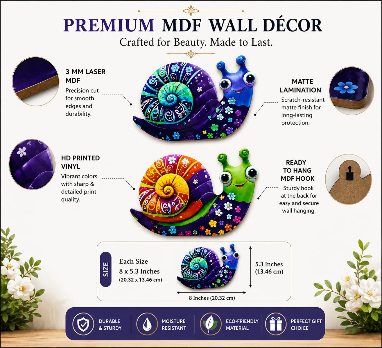 snail wall decoration for playroom