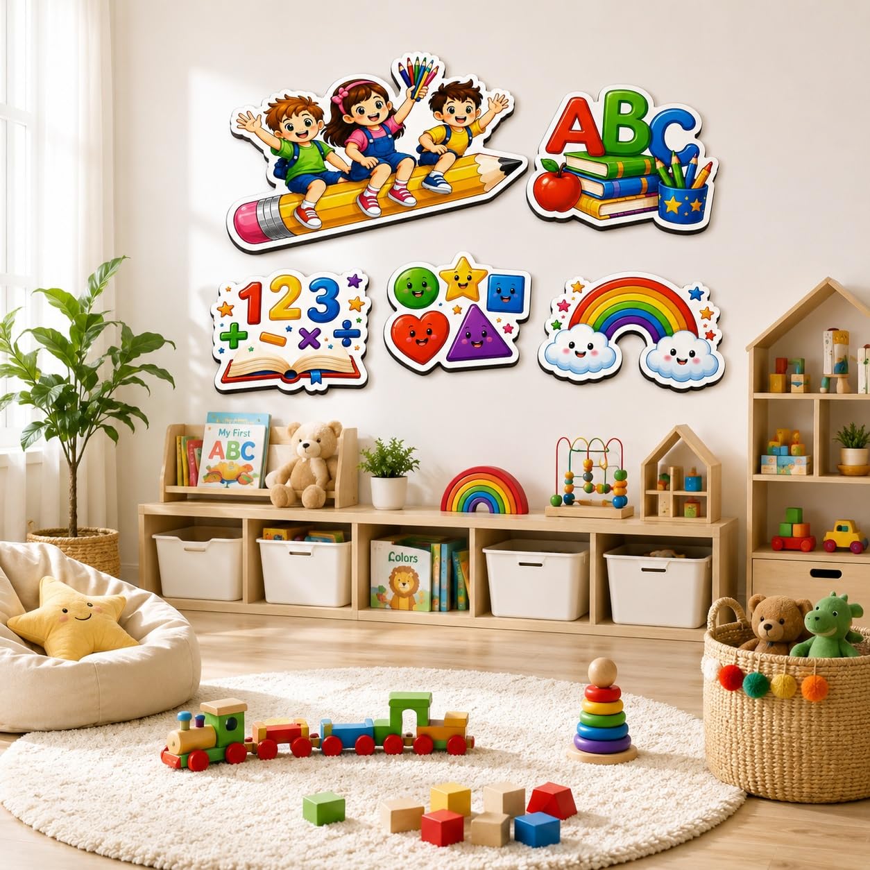 educational MDF printed cutouts for kids