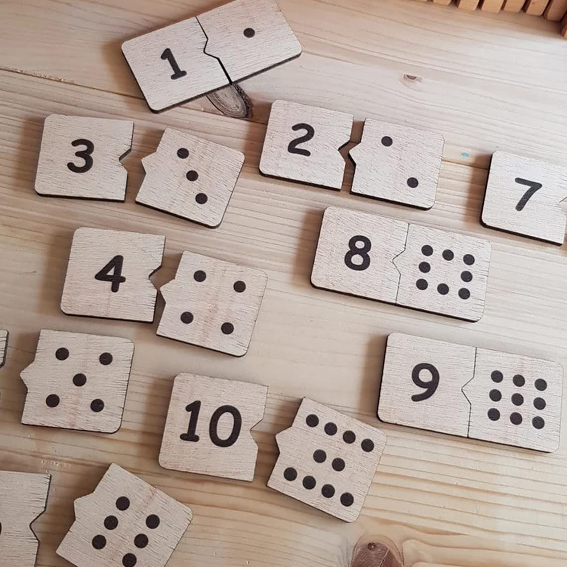 Cliths Montessori Wooden Puzzles Pack of 10 Educational Toys for Toddlers Learning Games Brain Teasers