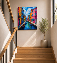 Venice canal painting for hallway