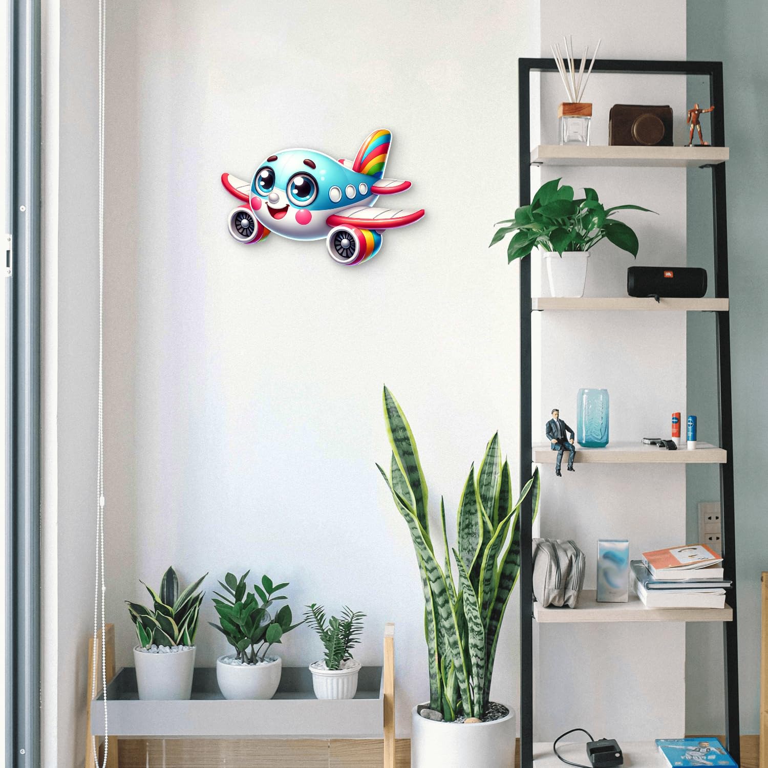 Buy Cartoon Airplane Wall Decor 3D Printed MDF Cutout Kids' on