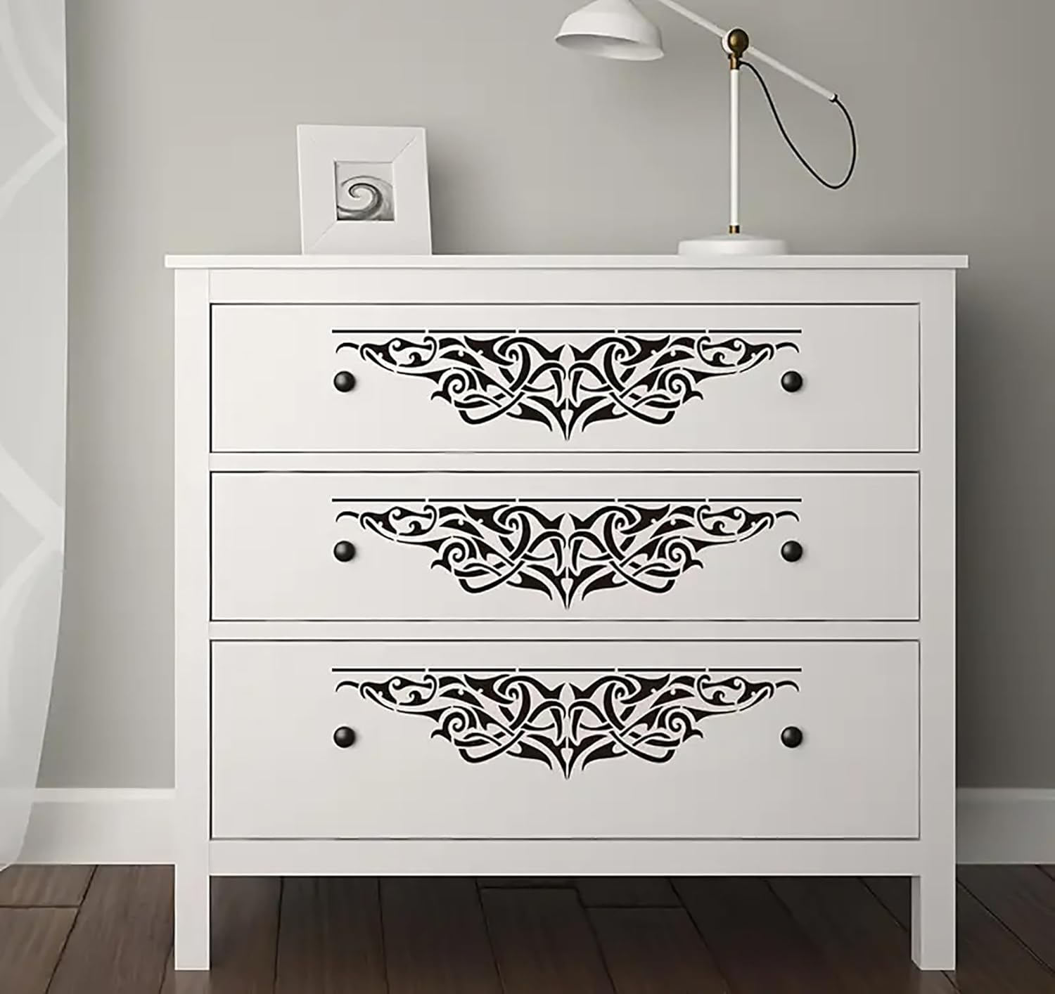 ornate border stencil for walls