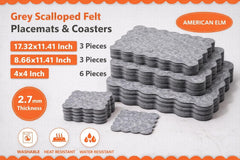 elegant grey table mats for home decor