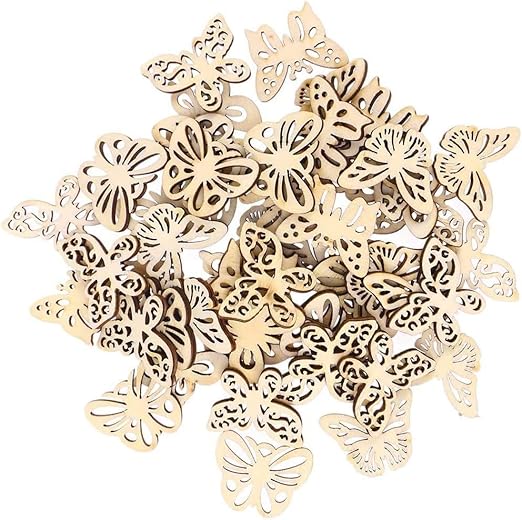 Wood Blank Butterfly Shapes
