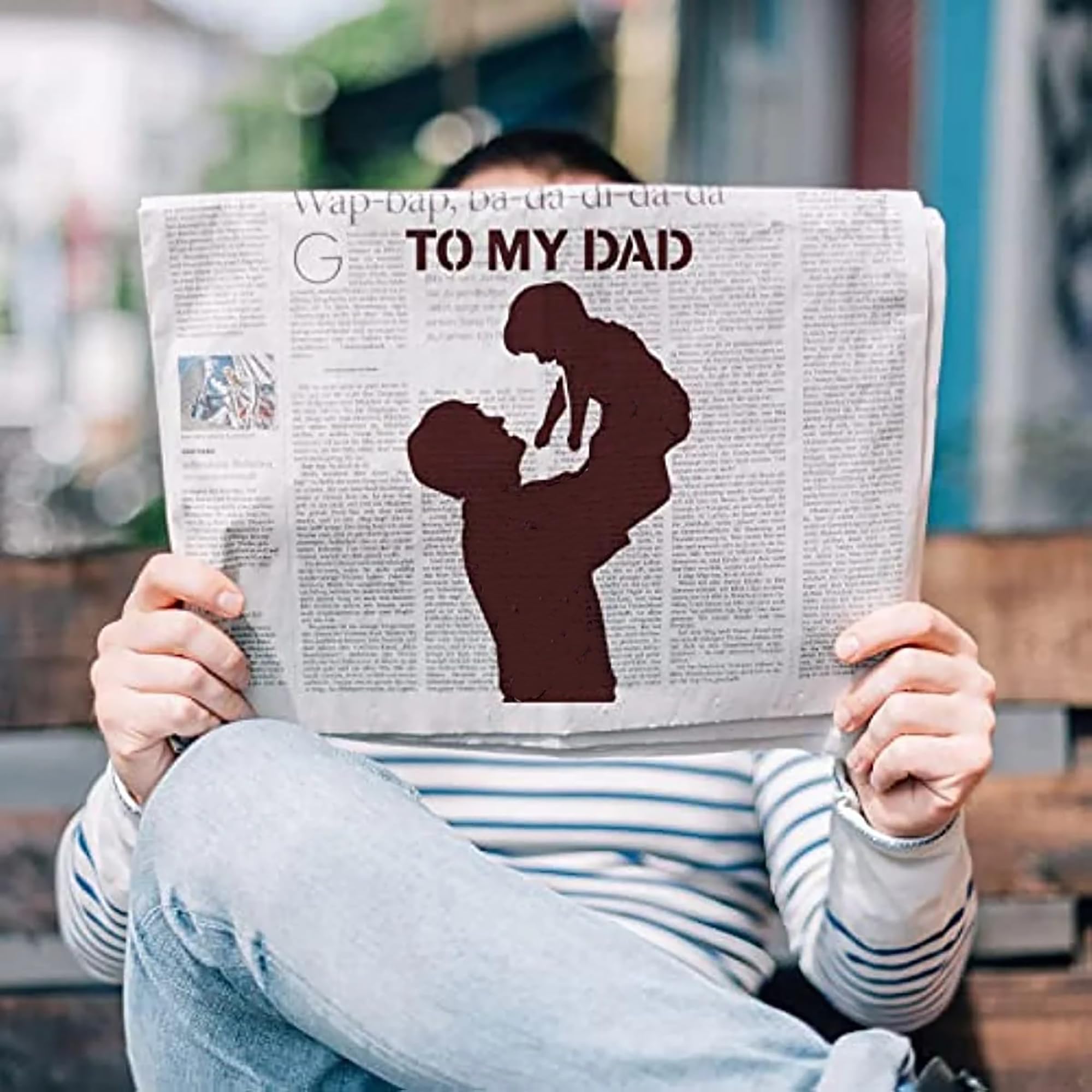 large dad stencil for crafts