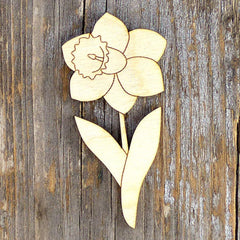 Wooden flower decoration on a wooden background