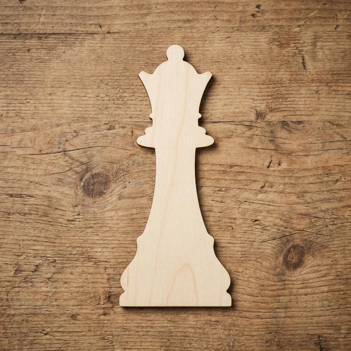 diy queen chess craft shape