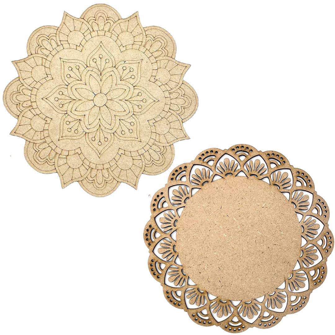 mdf mandala art kit for kids mandala wall décor wooden painting cut outs premarked lippan art