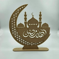 Cliths Ramadan Moon Table Decor Islamic Crescent Eid Mubarak Muslim Festival Display
