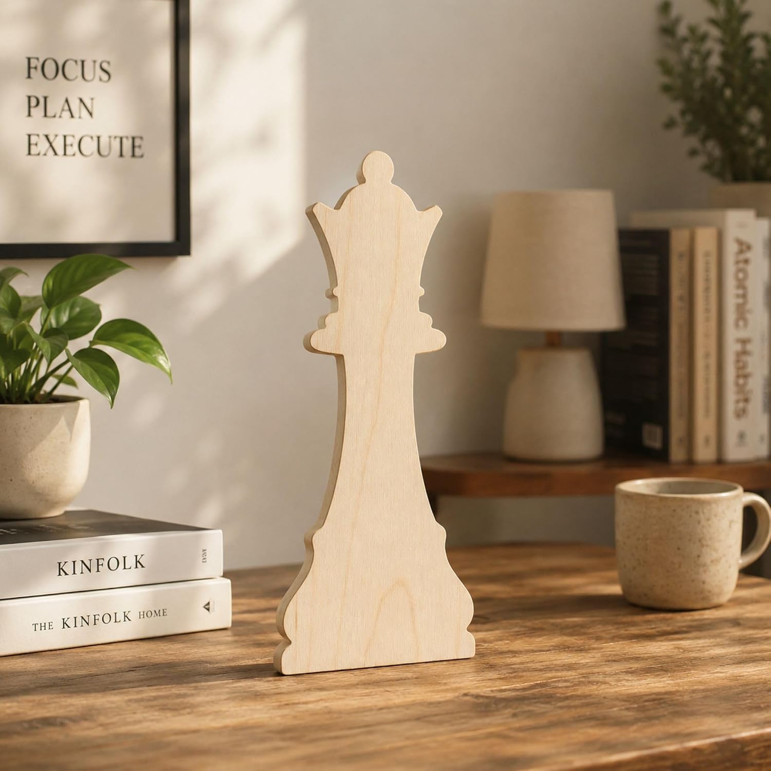 chess piece wooden ornament blank
