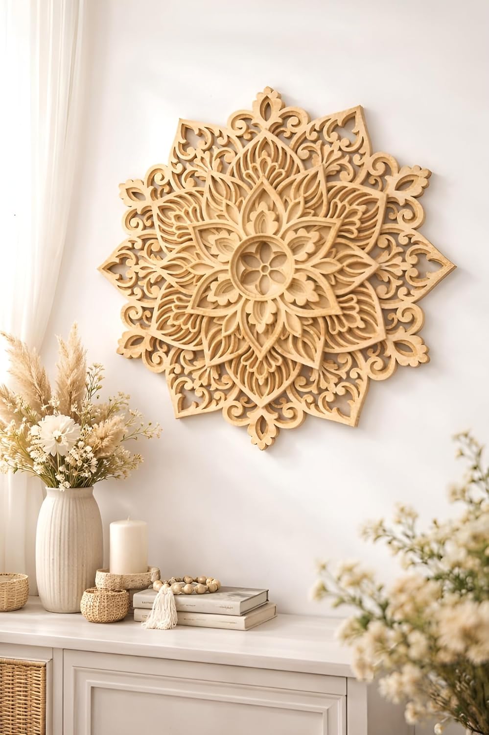 round mandala wall hanging for living room