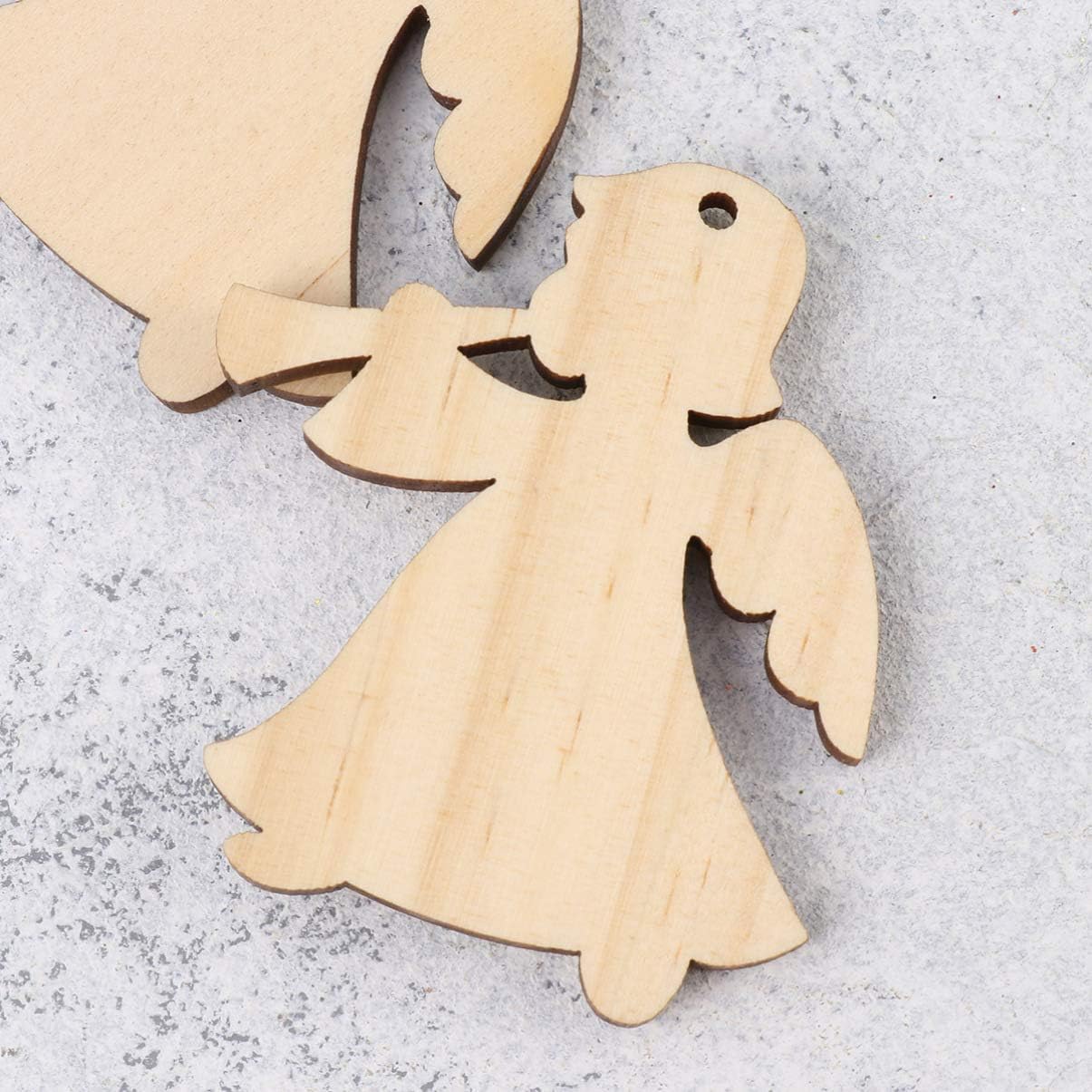 small wooden Christmas ornaments
