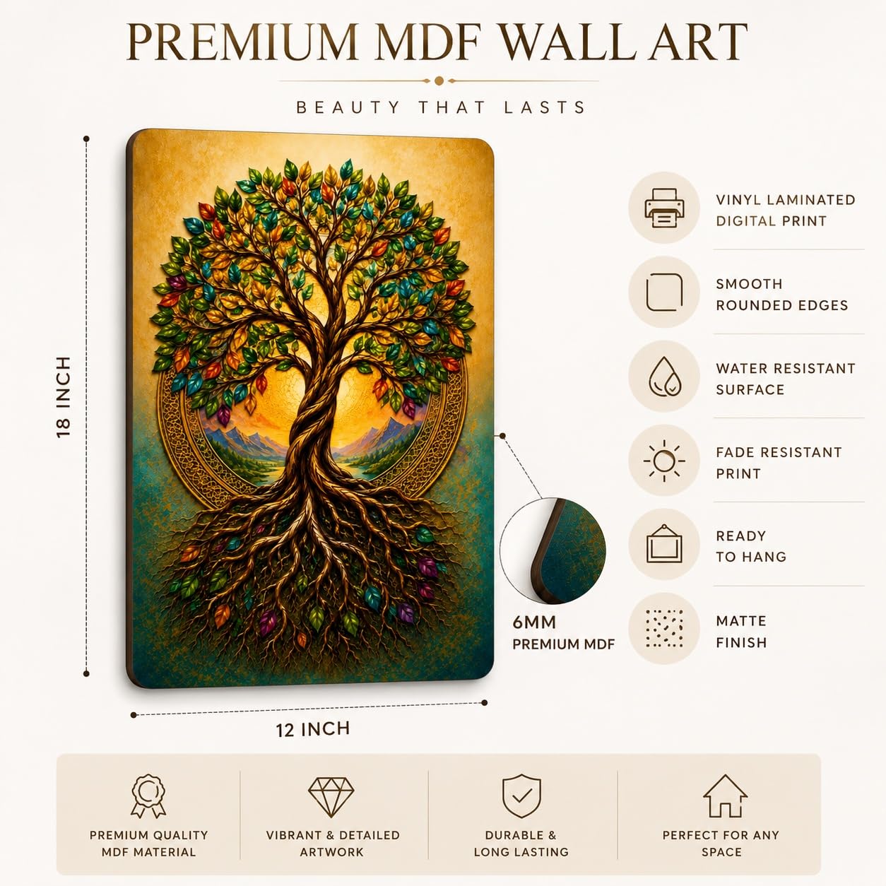 Tree of Life wall hanging for bedroom