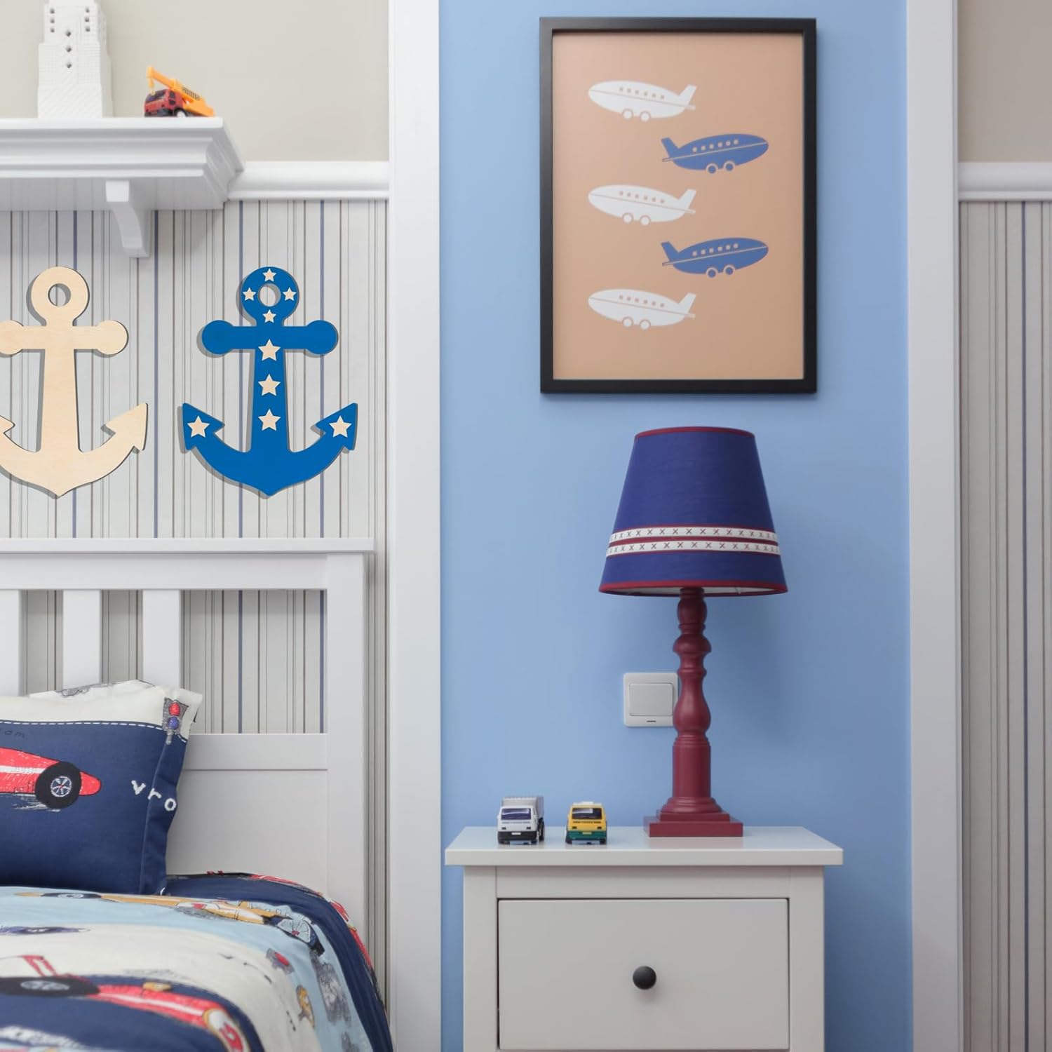 Wooden anchor slices for painting