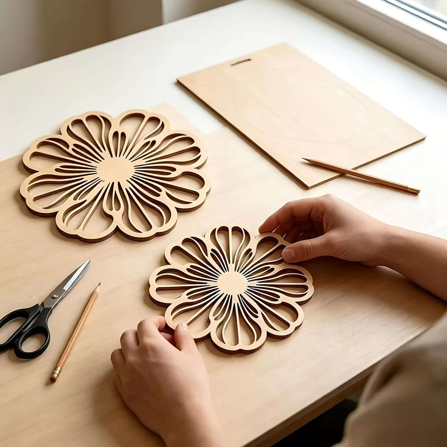 daisy mdf craft blank for lippan art