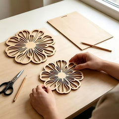 daisy mdf craft blank for lippan art