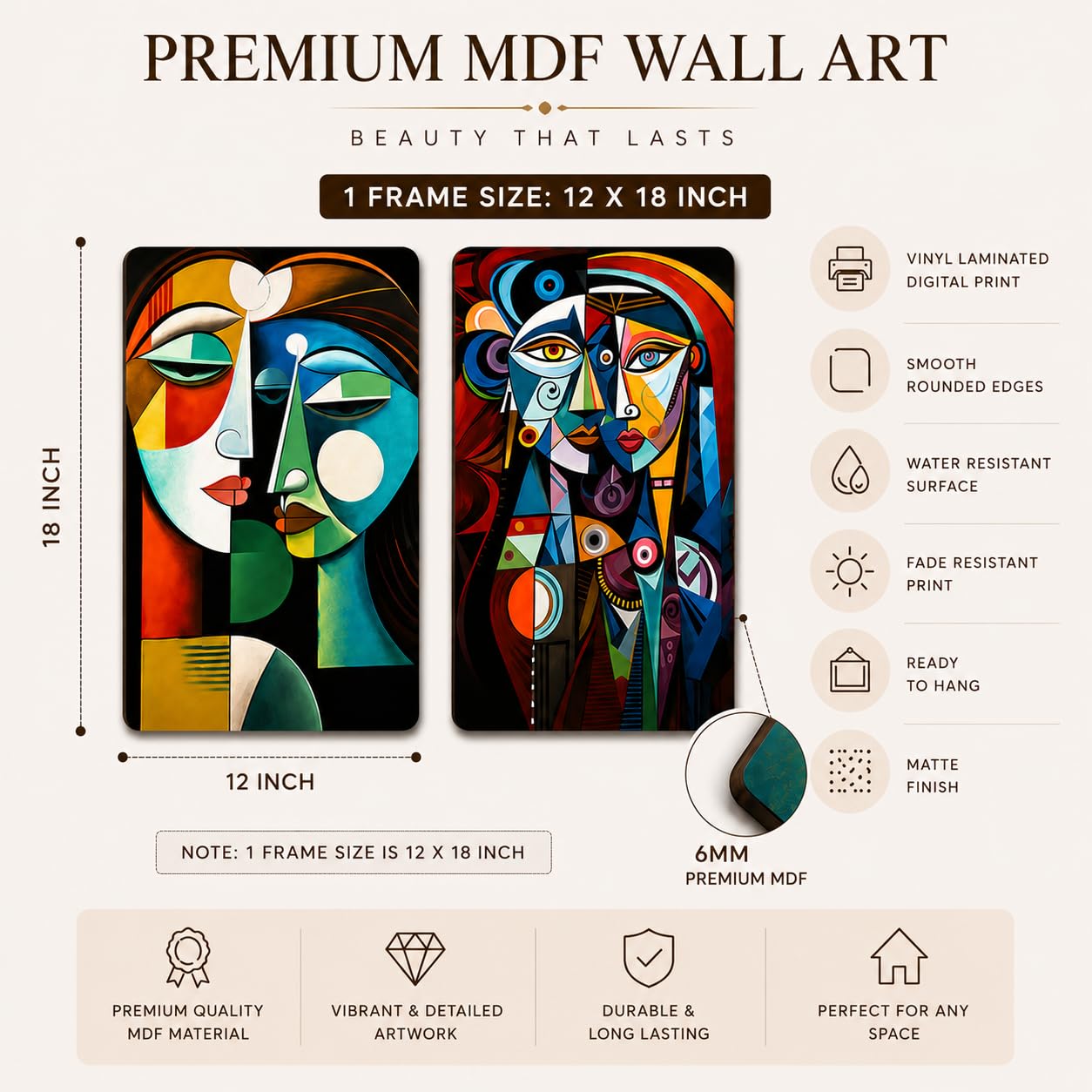 neutral modern wall decoration