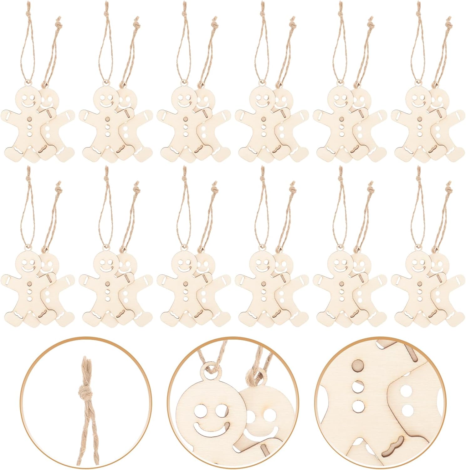 Wooden craft supplies for Christmas