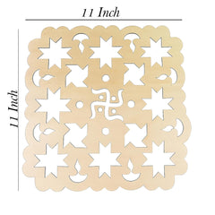Cliths Diwali Swastik for Prosperity Stencils Rangoli Templates Festival Decor Puja Room Design DIY Wall Art Craft Kit