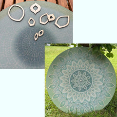 best reusable MDF geometric stencils for mandala art and DIY crafts