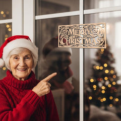 rustic Christmas door decor wooden
