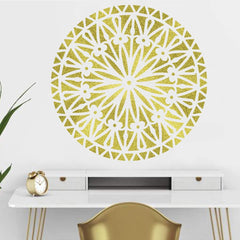 mandala stencil wall art template