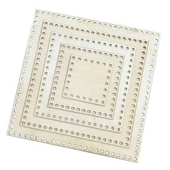 Square pegboard with multiple holes on a white background