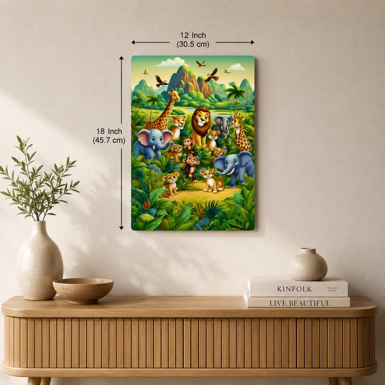 wildlife animal wall decor for kids bedroom