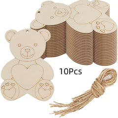 bear shaped wooden holiday decor