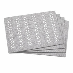 chevron pattern rectangle table mats