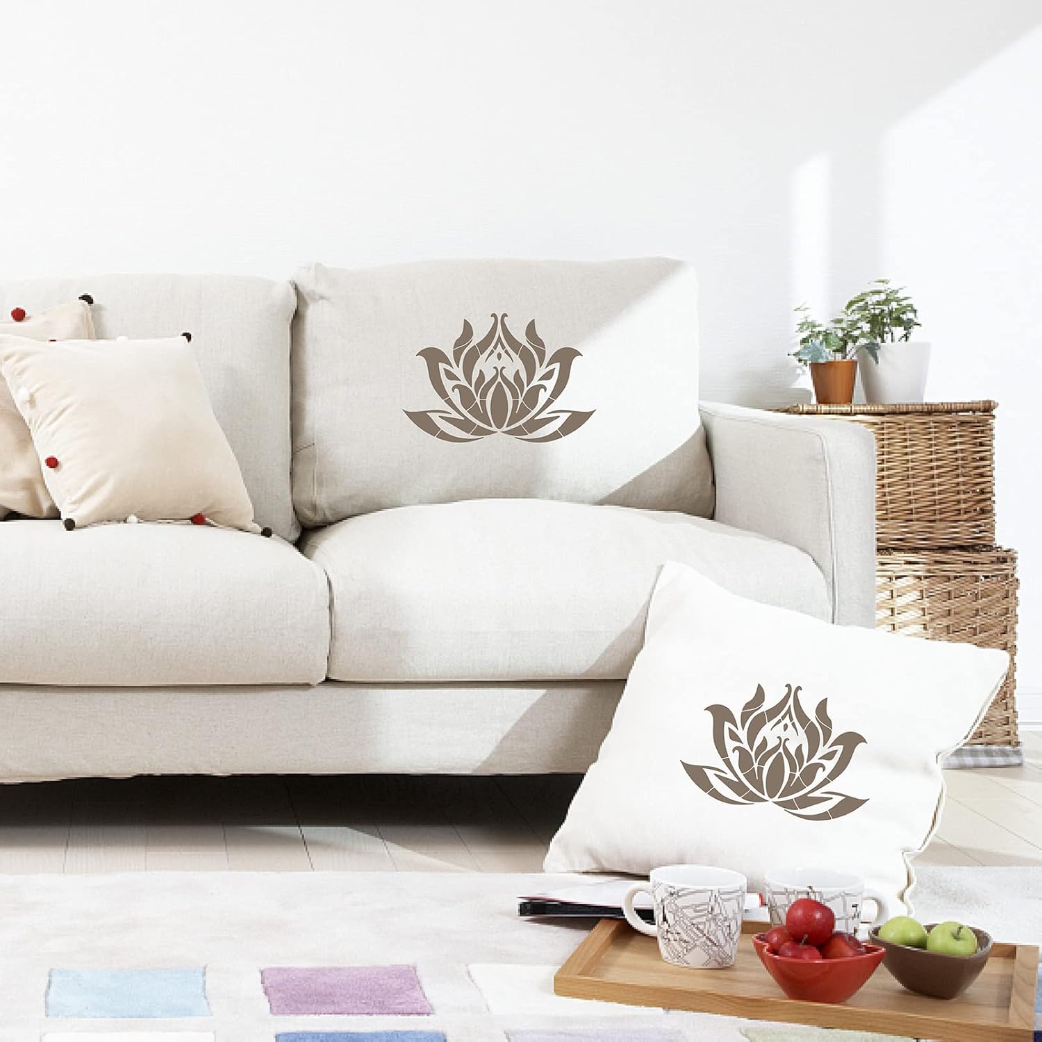 mandala stencil for yoga art