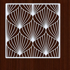 tropical monstera pet plastic painting stencil for diy art and craft