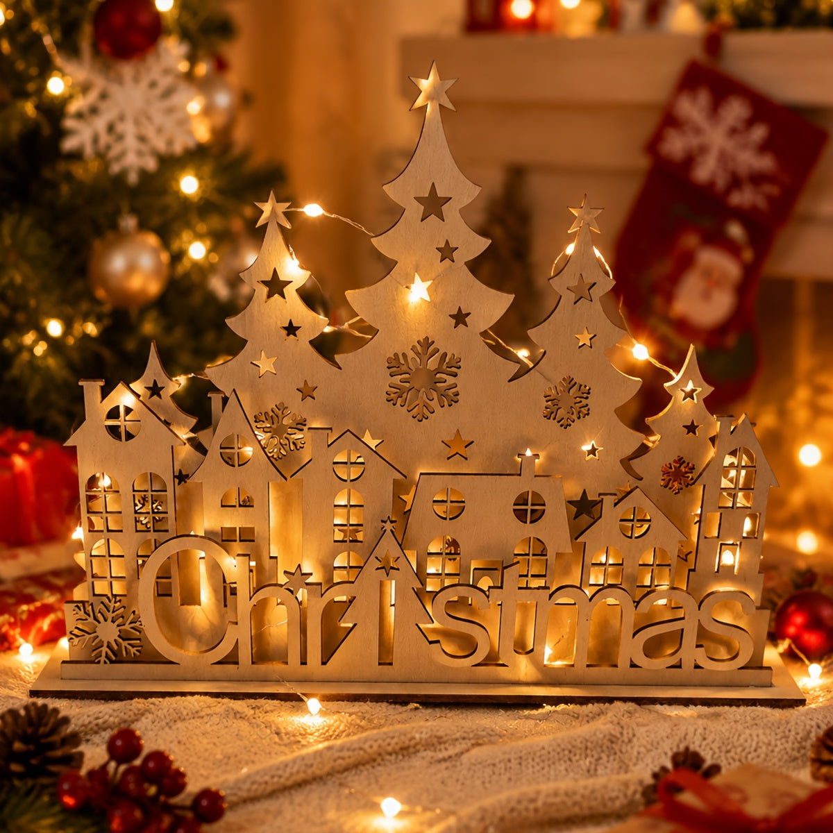 Secret Santa gift wooden decor