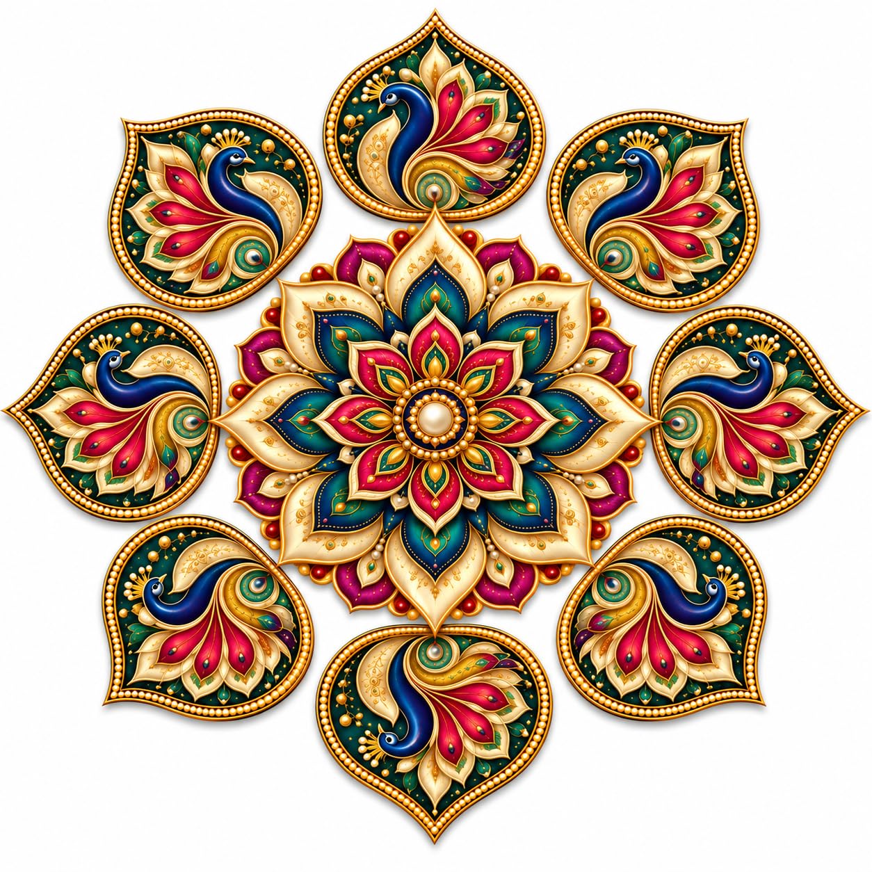 rangoli decoration for home entrance